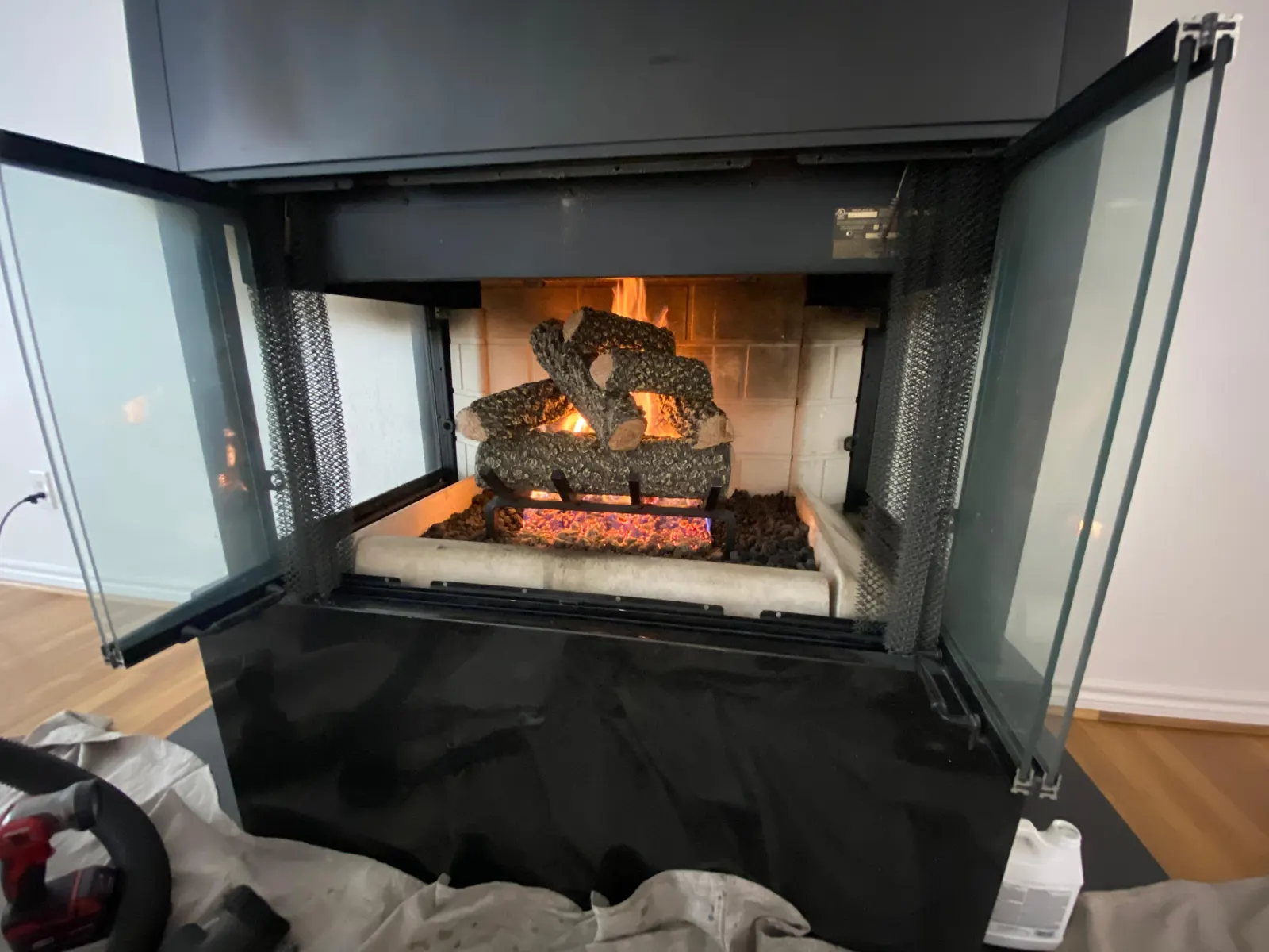 Gas fireplace service