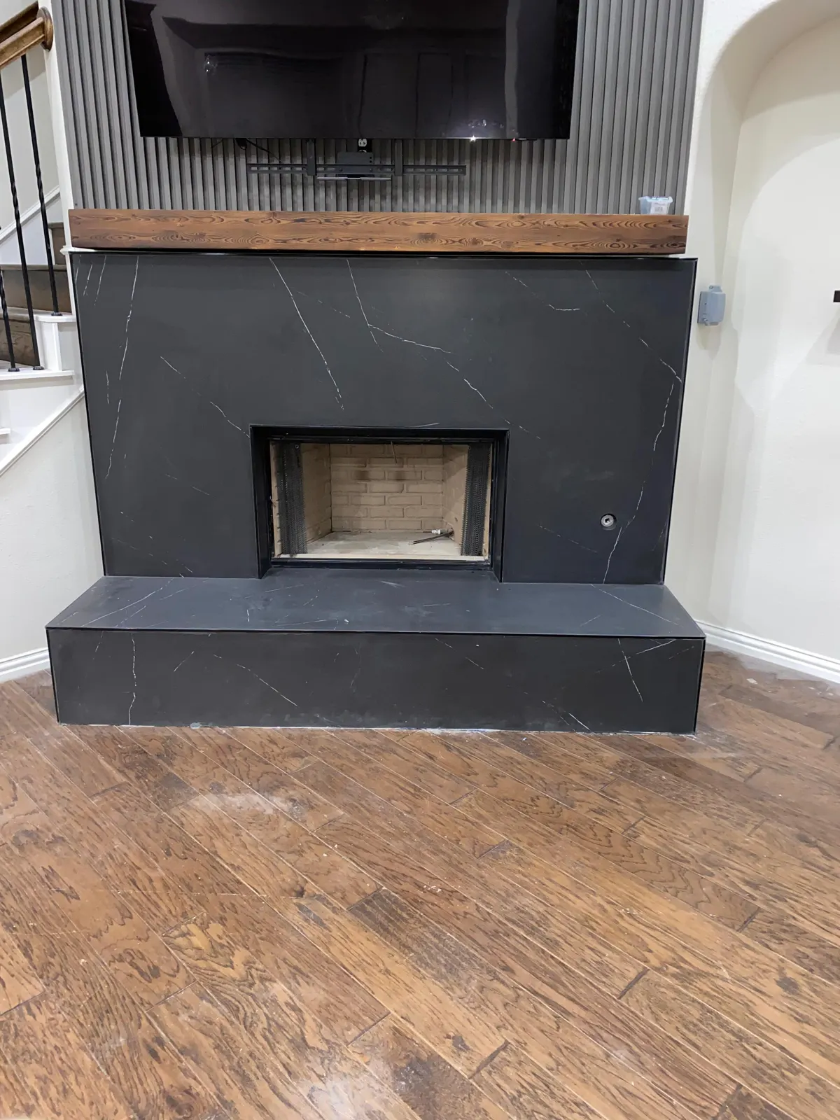 Electric fireplace unit service